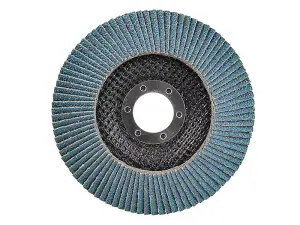 Faithfull Zirconia Jumbo Flap Disc ZA120 125mm for Angle Grinders