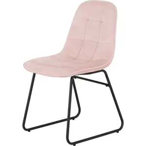 Mizer Upholstered Dining Chair (Set of 2) Baby Pink