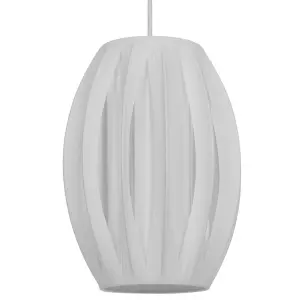 GoodHome Lufira White Light shade (D)20cm