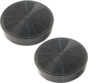 SPARES2GO Carbon Filters compatible with Rangemaster CLAHDC90 Cooker Hood Vent 200 x 30 mm x 2