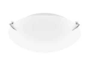 Arlec Frosted Glass Oyster Flush Ceiling Fitting