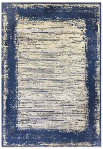 Twilight Gold Abstract Modern Bordered Rug For Living Room and Bedroom-200cm X 290cm