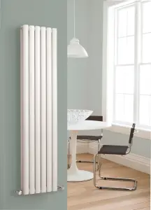 Vertical Double Panel Radiator - 1800mm x 354mm - 3638 BTU - Gloss White- Balterley