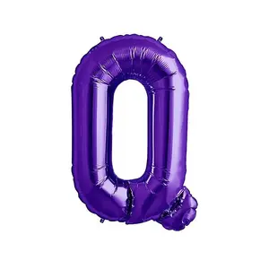 NorthStar Q Letter Foil Balloon Purple (One Size)