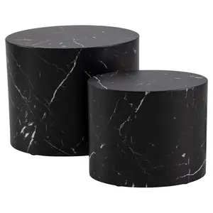 Burmaster Side Table Black Marble