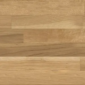 GoodHome 40mm Hinita Matt Natural Wood effect Solid oak Square edge Kitchen Worktop, (L)3000mm