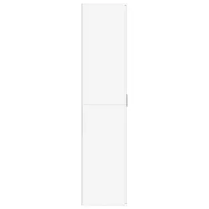 Berkfield Shoe Cabinet White 80x39x178 cm Engineered Wood