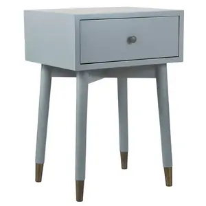 1 Drawer Bedside Table Grey