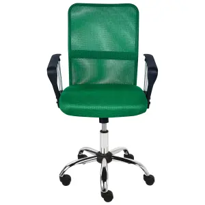 Beliani Minimalist Office Chair Green BEST