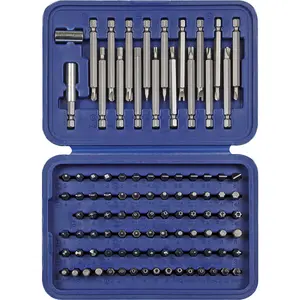 99 Piece Power Tool Security Bit Set - Long and Short Bits - Magnetic Extension