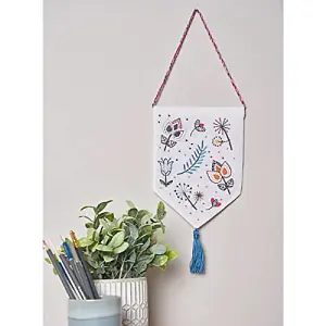 M/GRAPHIC EMB INTER - Embroidery Kit: Essentials: Modern Graphic: Wall Hanging - Anchor