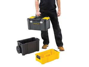 Stanley 1-80-151 Rolling 3 Tier Workshop Modular Portable Toolbox STA180151