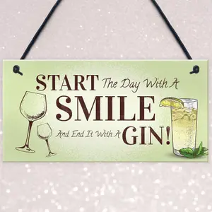 Funny Gin Gift Hanging Kitchen Bar Plaque Gin Lover Gift Gift For Friend