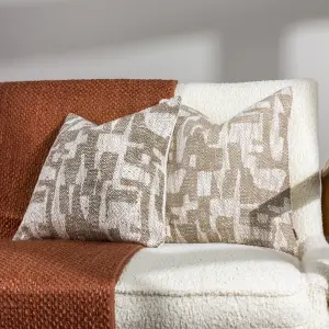 Hoem Ola Jacquard Feather Rich Cushion