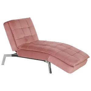 Velvet Chaise Lounge Pink LOIRET