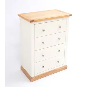 Trevi 4 Drawer Chest of Drawers Chrome Knob