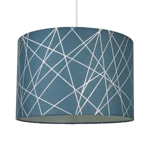 Inlight Printed Blue Foil Lamp shade (D)30cm