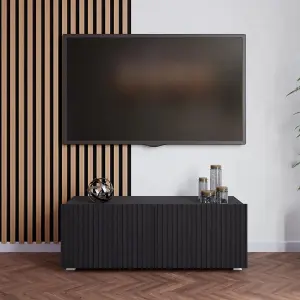 Sleek Entertainment with the Kolder TV Cabinet 1000mm x 340mm x 410mm in Sophisticated Black