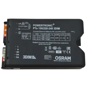 OSRAM POWERTRONC OUTDOOR PTo, 150W, ECG for HID Lamps, for outdoor lighting, 220-240V