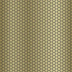 Galerie Ted Baker Fantasia Metallic Gold Geometric Hexie Wallpaper Roll