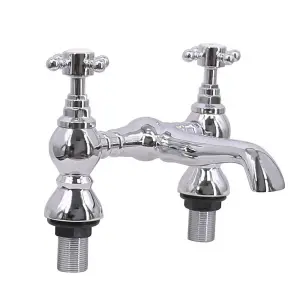 Rinse Bathrooms Traditional Victorian Bathroom Crosshead Bath Filler Tap