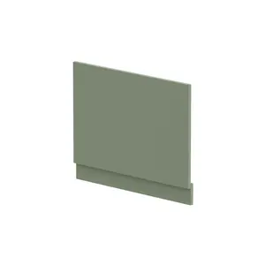 Fusion 700Mm Straight Bath End Panel And Plinth Satin Green