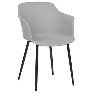 Set of 2 Dining Chairs ELIM Light Grey