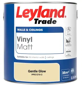 Leyland Trade Vinyl Matt Walls & Ceilings Emulsion Paint Gentle Glow (PPG1210-2) 2.5L