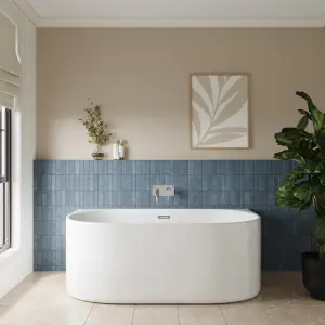 Contemporary Back To Wall Freestanding Bath from Balterley - 1600mm x 750mm