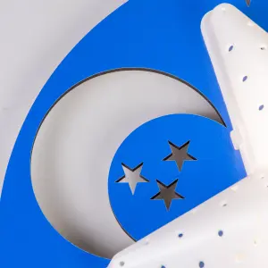 Litecraft Blue LED Star Glow Kids Wall Light