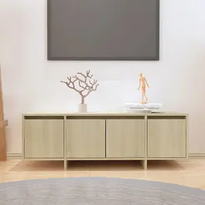 vidaXL TV Cabinet Sonoma Oak 120x30x40.5 cm Engineered Wood