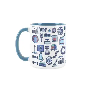 Mechanic Gift Mug - Trades Funny Novelty Gift Blue Tea Coffee Gift Present Ceramic Mug