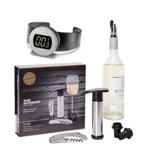 Dexam CellarDine Wine Accessory Gift Set with Wine Thermometer