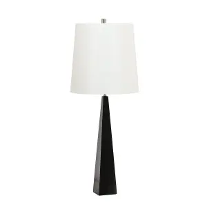 Luminosa Ascent Table Lamp with Round Tapered Shade, Black