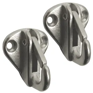 Fender Hook Snap Type Boat Yacht Stainless Steel Marine Grade 2 PACK DK49