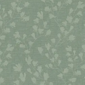 Galerie Fusion Green Floral Trail Motif Wallpaper