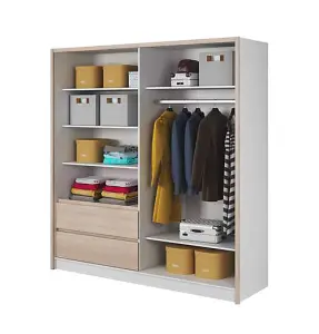 Sara Sliding Door Corner Wardrobe Stylish & Space-Saving Storage Solution