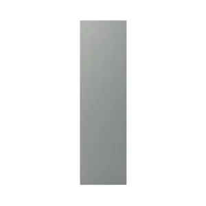 GoodHome Balsamita Matt grey Matt grey slab Standard End panel (H)2010mm (W)570mm, Pair