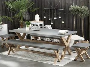 Garden Table Concrete Grey OLBIA