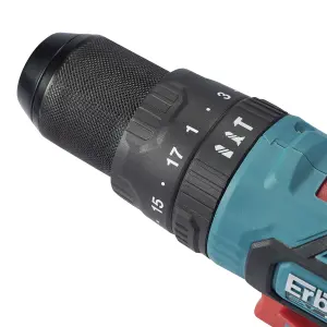 Erbauer EXT 18V Li-ion EXT Cordless Combi drill & impact driver (2 x 2Ah) - EID18-Li