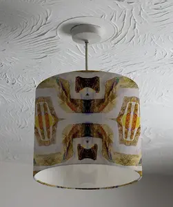 Abstract Ikat Design (Ceiling & Lamp Shade) / 25cm x 22cm / Ceiling Shade