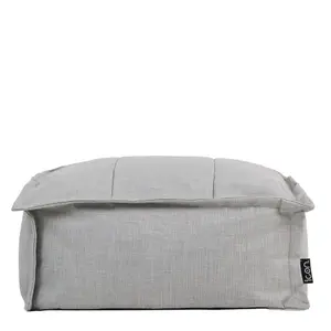 icon Dolce Indoor Outdoor Pouffe Footstool Grey Bean Bags