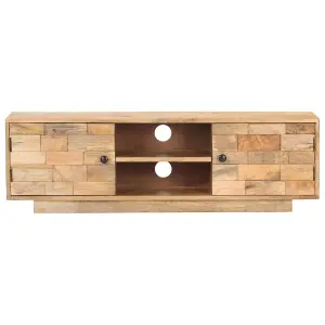 Berkfield TV Cabinet 116x30x35 cm Solid Mango Wood