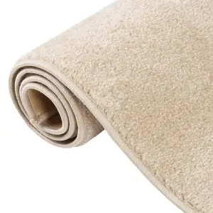 Rug Short Pile 160x230 cm Beige