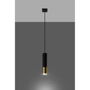 Loopez 1 - Light Single Pendant Black/Gold