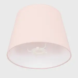 ValueLights Aspen Modern Tapered Table Floor Lamp Light Shade with Pink Fabric Finish