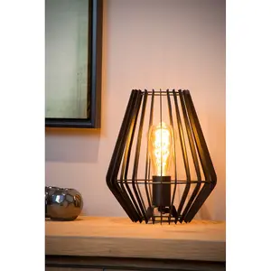 Lucide Reda Modern Table Lamp - 1xE27 - Black