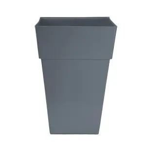 simpa 2PC Moda Milano 28L Slate Grey Plastic Planters.