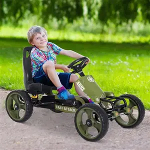 Reiten Kids Pedal Go Kart With Hand Brake - Green | Robert Dyas