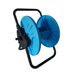 Watering Blue Freestanding Empty hose reel Without wheels